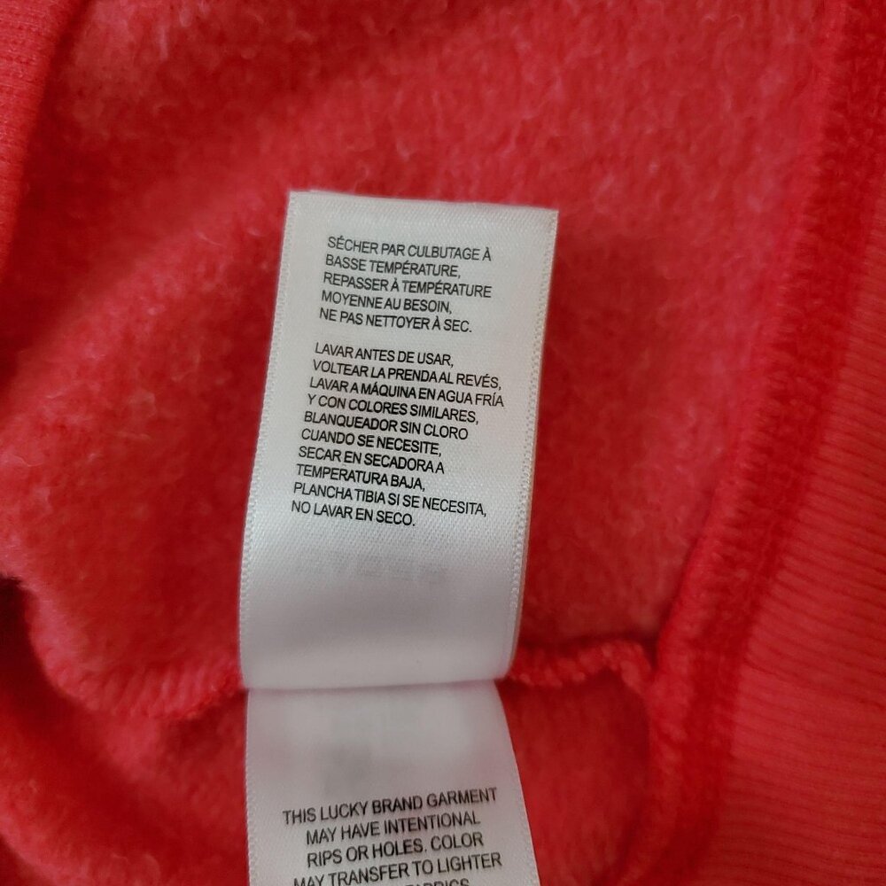 Lucky Brand Women's Coca-Cola Graphic Print Red Long Sleeve Sweater Size Medium - Picture 11 of 14